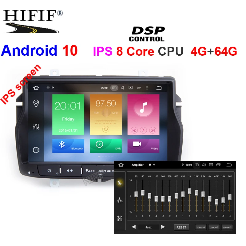 Автомобильный GPS радиоприемник DSP IPS Android 10 4G/2G для Lada Vesta 2015 2018 стерео навигация