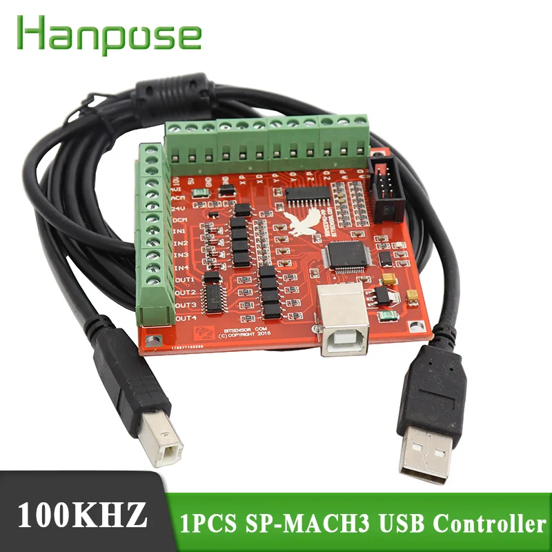 Per Motori Passo-Passo Cnc Usb Sp-Mach3 100Khz Breakout Board 3 Axis Interface Driver Motion Controller Adatto Per 3D