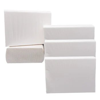 

5 Pack Kitchen Household Paper Towels Commercial Toilet Paper Towels Native Wood Pulp 200 Sheets/Rolls