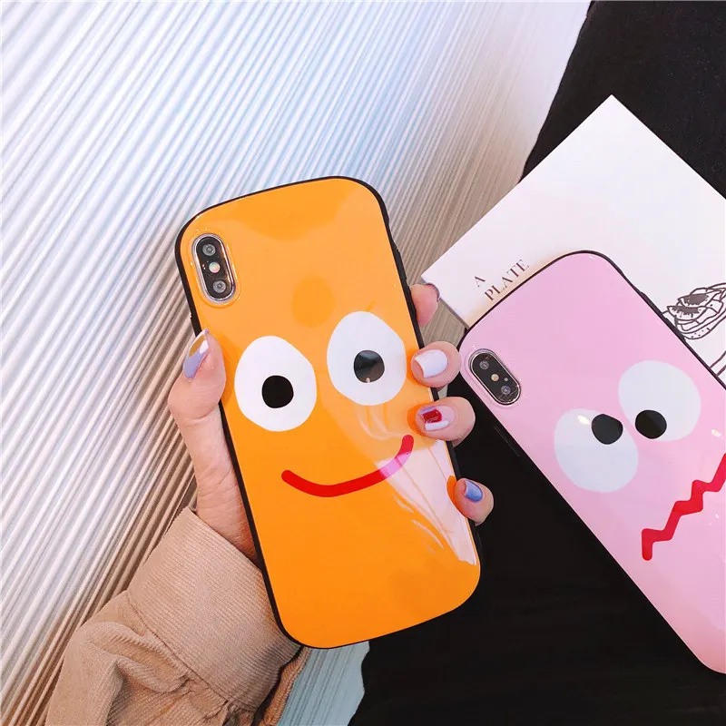 Cartoon Funny Expression Arc Soft Cover Iphonexs MAX Phone Case iPhone 8 /7plus Shatter-resistant XR6 Applicable