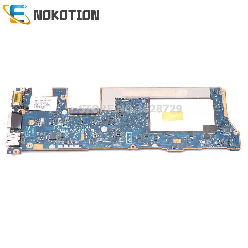 NOKOTION 714761 001 VCU01 LA 8554P для HP Spectre XT13 XT 13 2000 материнская плата ноутбука SR0XL I5 3337U CPU 4 Гб
