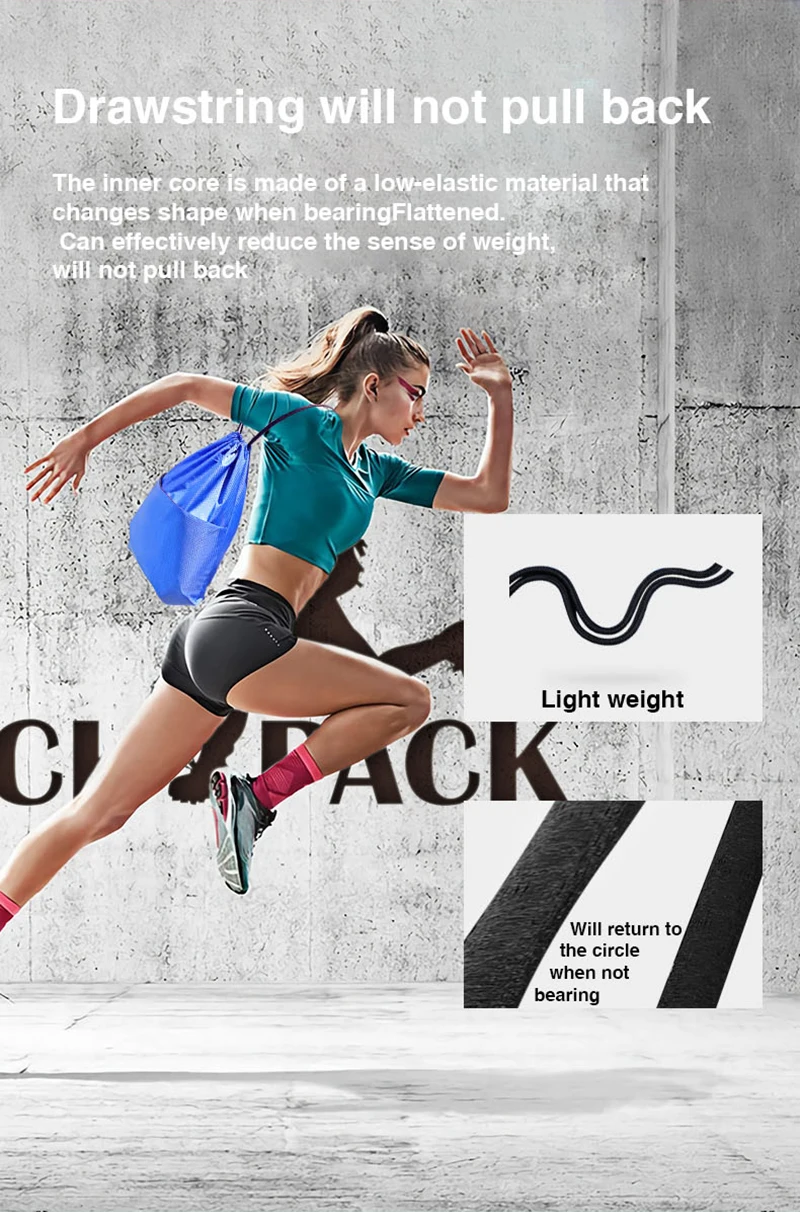 Zackpack спортивный рюкзак со шнуровкой на заказ логотип водонепроницаемый комплект Карманный Рюкзак на шнурке печать на заказ