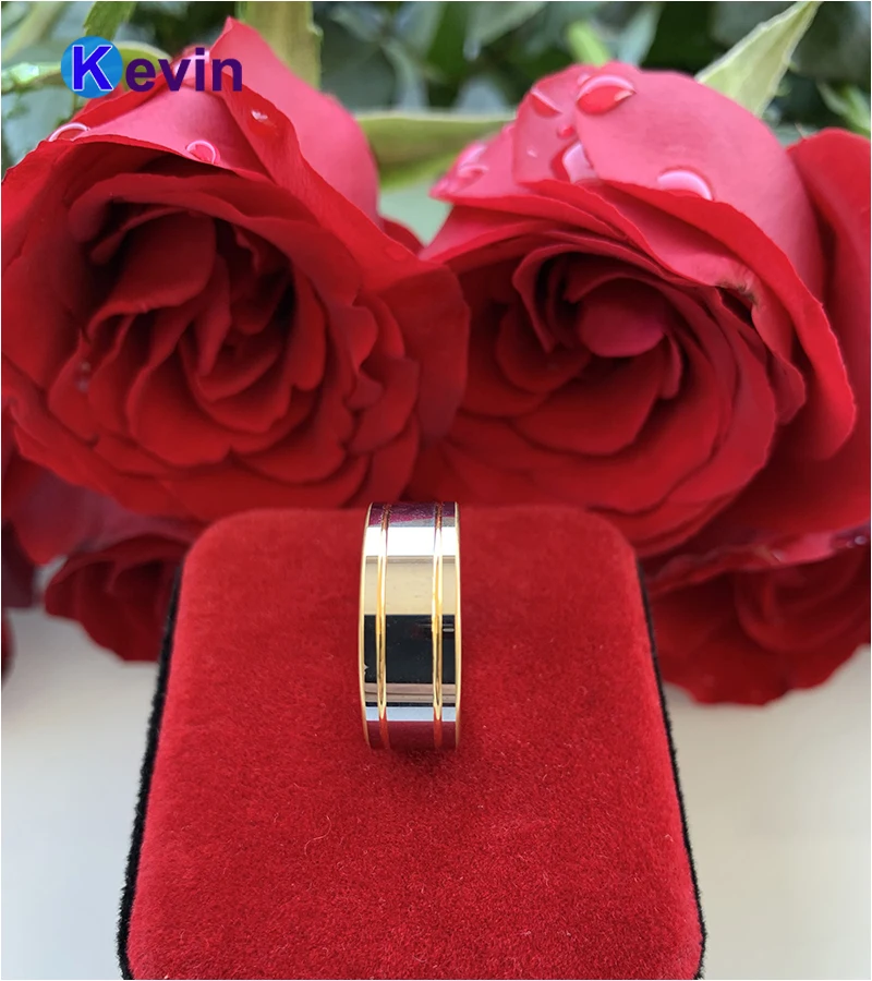 Двухцветное Золотое свадебное кольцо Love forever для мужчин и женщин|ring shape|ring eyering bear |