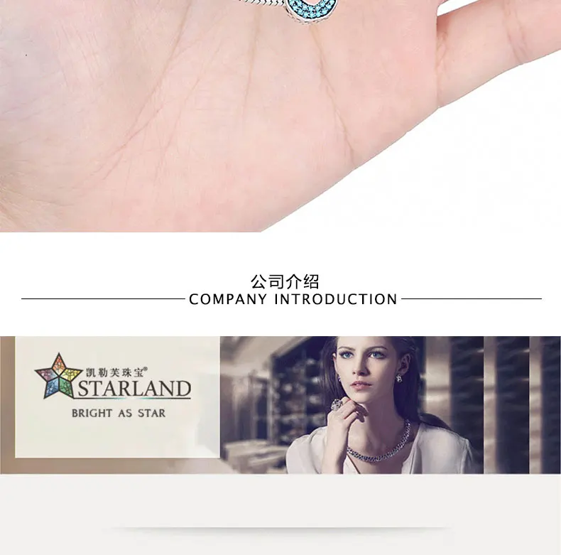 Starland романтические 925 пробы Серебристые мягкие розовые сердца синие кристаллы флакон духов Подвески подходят DIY браслеты ювелирные изделия