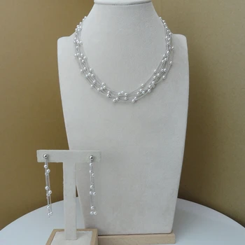 

Yuminglai 2019 Unique Pearl Design Luxury Jewelry Set for Women FHK7705