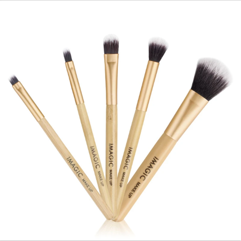 

5 pcs Professional Make up Brushes Set Wooden Handle Make Up Foundation Eyebrow Eyeliner Blush Cosmetic Concealer Brushes