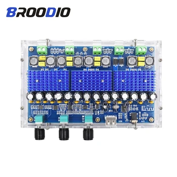 

Audio amplifier Bluetooth 5.0 TDA3116D2 Digital Amplifier Board Four-Channel Dual Bass Dual Stereo 2*50W+2*100W With The Tuning