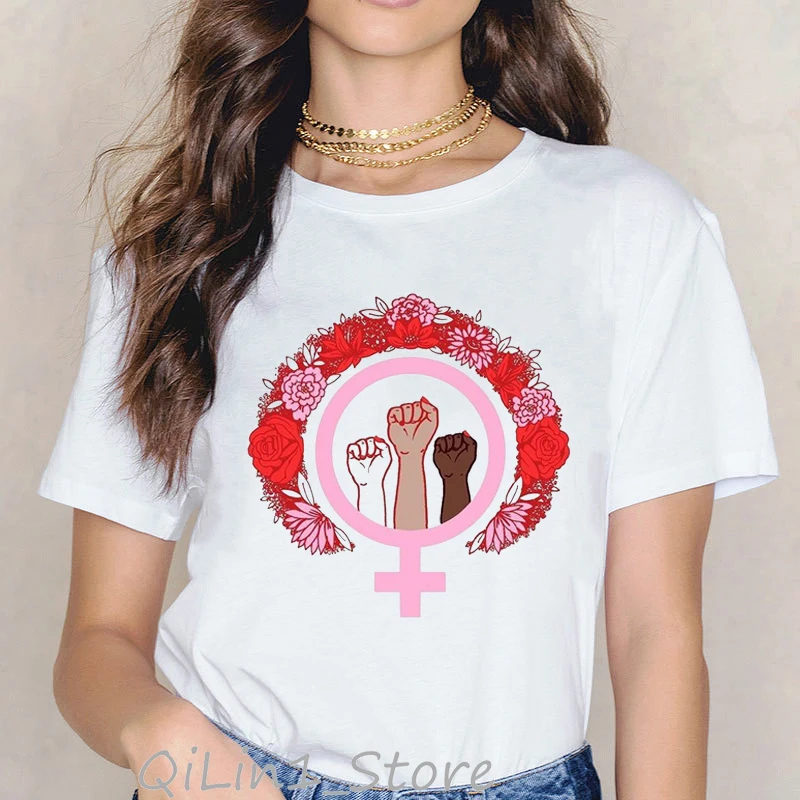 Забавная Феминистская женская футболка, женская летняя одежда, графическая футболка, уличная одежда, хипстерский Топ, женская футболка - Цвет: 1015112