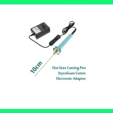

Free shipping 1pc 10cm Electric Foam Hot Knife Styrofoam Cutter Pen+ Electronic Voltage Transformer Adapter (EU plug available)