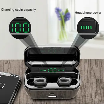 

Bluetooth Earphone 8D Stereo Sport Wireless Earbuds Headset Mini Waterproof In-ear Headphone