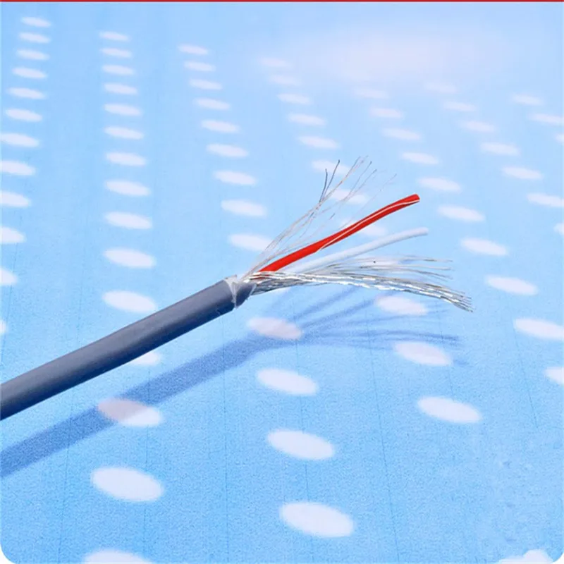 2/3/4/5 сердечник из луженой меди экранированный провод 28AWG аудио линия 300V сигнальный кабель аудио кабель проволоки Многоядерные аудио кабель для усилителя - Цвет: 28AWG 2 Core