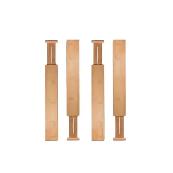 

Bamboo Drawer Dividers Kitchen Organizer - Spring Adjustable & Expendable U90A