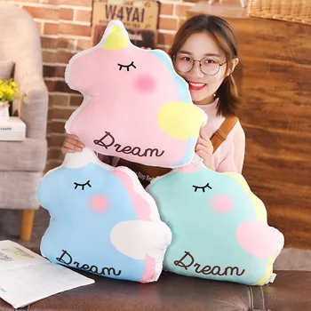 

2020 New Home Decoration Angel Unicorn Maternity Pillow To Sleep Cute Cartoon Plush Toy Blue Vs Pink Body Pillow Nap Wholesale