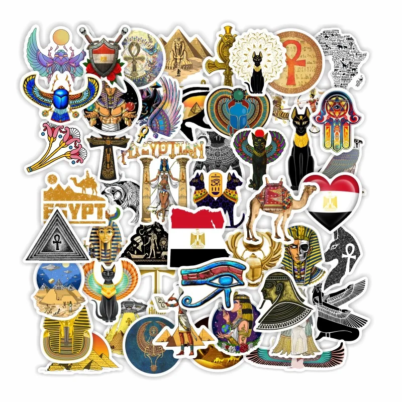 

Наклейки в виде пирамиды и сфинкса, 10/30/50 шт.