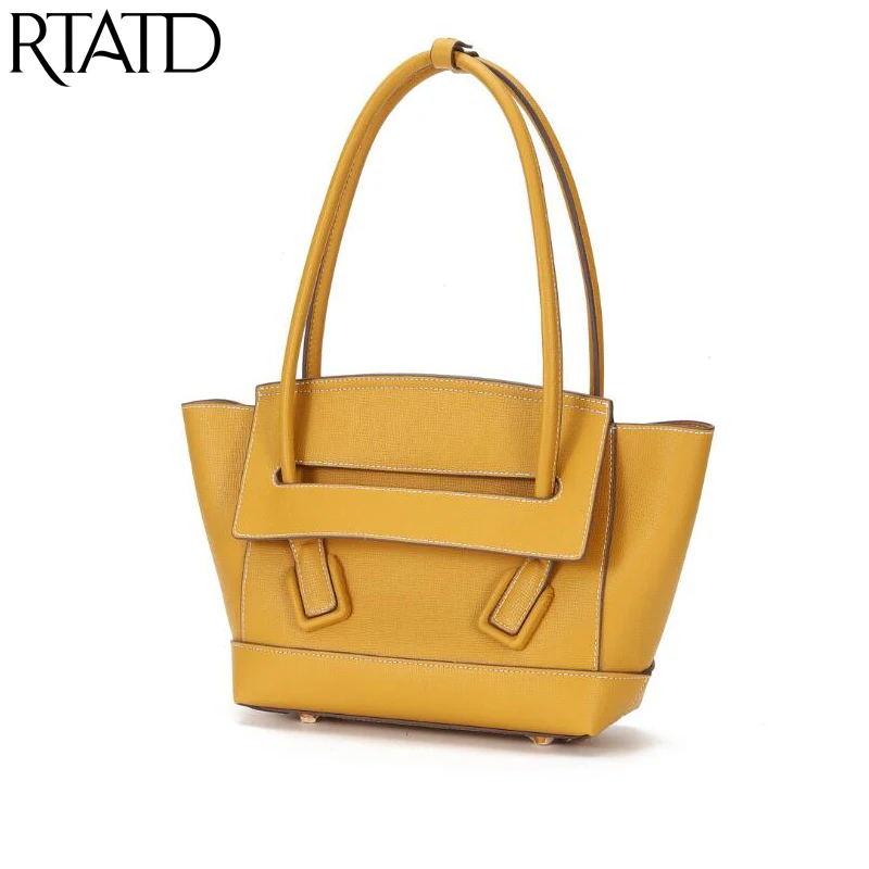 

2019 Fashion Style Genuine Leather Handbag Chic Lady Long Handle Shoulder Bag High Quality Women Shopping Tote