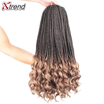 

Xtrend Crochet Hair bohemian Box Braids synthetic braiding crotchet braid extensions Goddess Braid