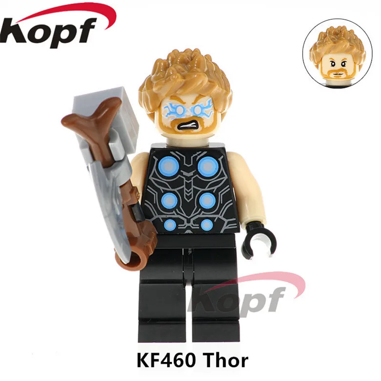 

Building Blocks Infinity War Super Heroes Thor Doctor Strange Captain America Proxima Night Figures Children Model Toys KF460