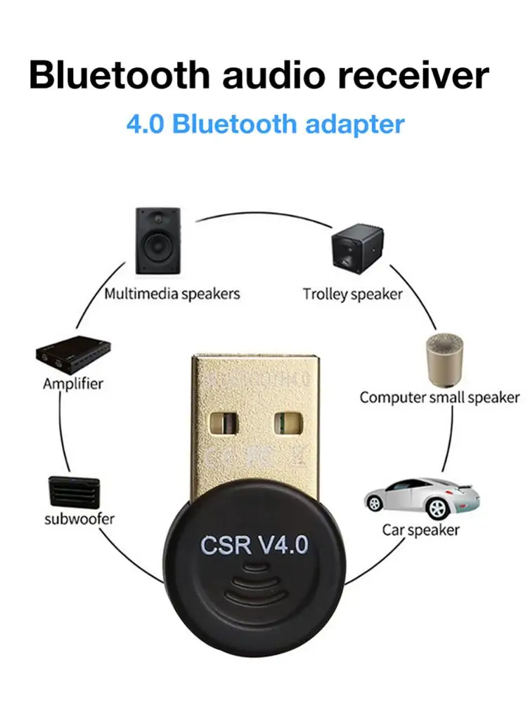 Bluetooth 4,0 аудио приемник мини стерео Bluetooth USB передатчик для ТВ ПК автомобильный комплект беспроводной адаптер Высокое качество