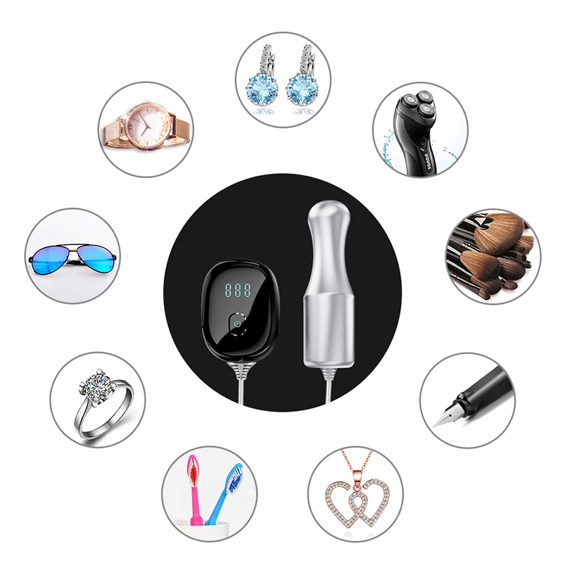 Portable 100W Ultrasonic Cleaner Fruit Vegetable Jewelry Teeth Dental Tableware Washer Bath Ultrasound Equipment Outdoor UK Plug