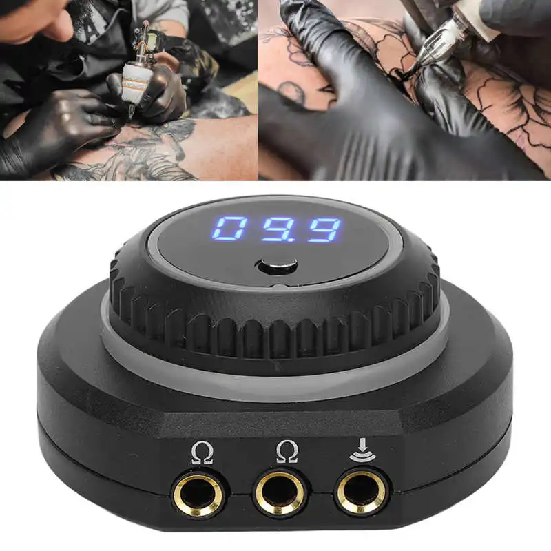 

Tattoo Power Supply Backlit Digital Display Dual Output Professional Tattoo Machine Power Box 100-240V