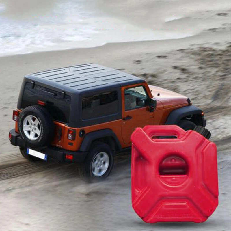 

Red Spare fuel tank Portable Petrol For ATV UTV Motorcycle Car Gokart 5L Replacement Replaces Assembly