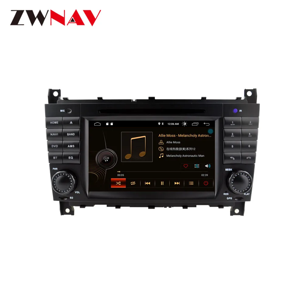 Excellent Android 9.0 DSP Car DVD Player GPS For Mercedes-Benz C-W203 CLK-W209 Auto Stereo Radio Car Multimedia Player Head Unit Recorder 1