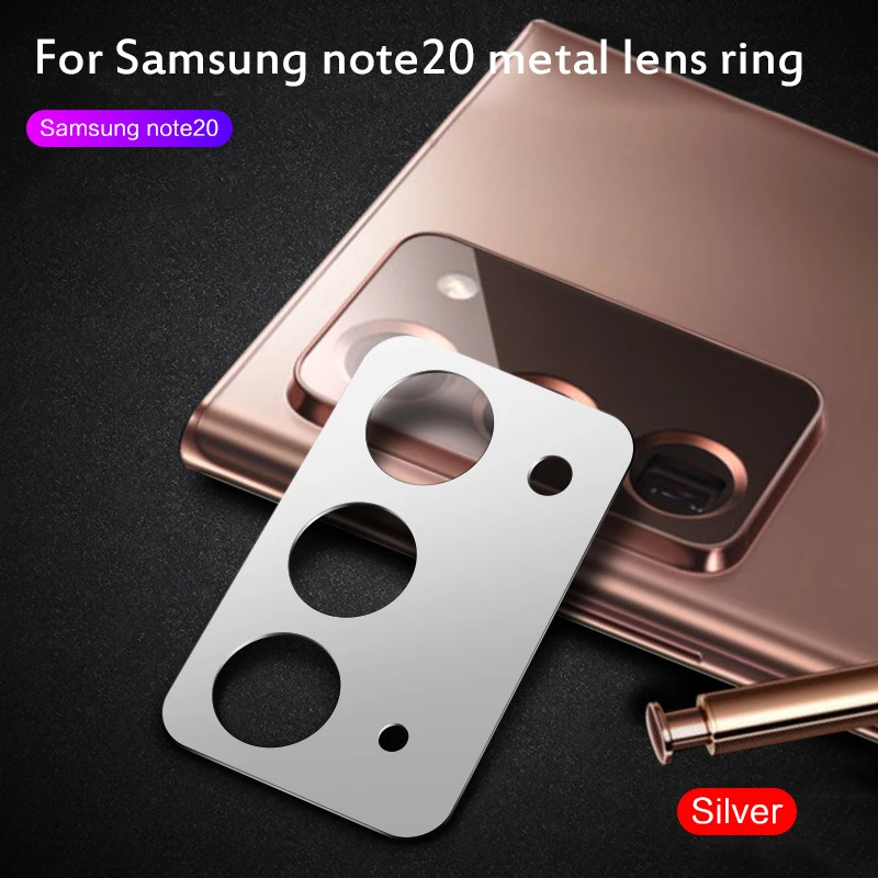 1Pcs Camera Protector For Samsung Note 20/Ultra Aluminum Alloy Metal Rear Lens Protection Ring Case Cover Tempered Glass Film