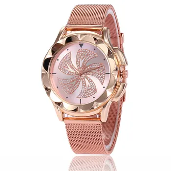 

Classic Women Korean Women Student Couple Watch Fashion Quartz Watch Alloy Mesh Strap Round Dial Watches LL@17