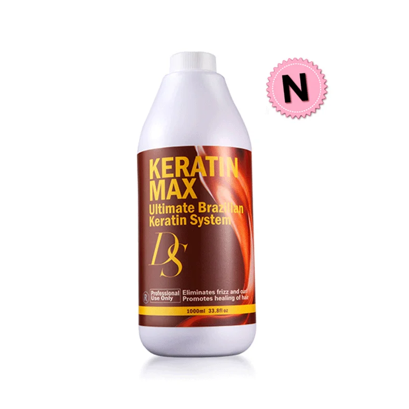 Hot Sale Best Hair Care DS Max 5% Formalin Brazilian Keratin Treatment Straighten and Make Cruly Hair Smoothing Free Shipping