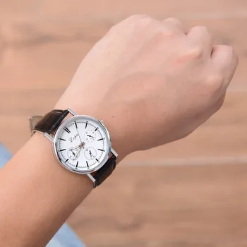 

Casual Quartz Leather Band Watch Analog Wrist Men's watch Wrist Party decoration suit Dress Watch gifts male man boyfriend