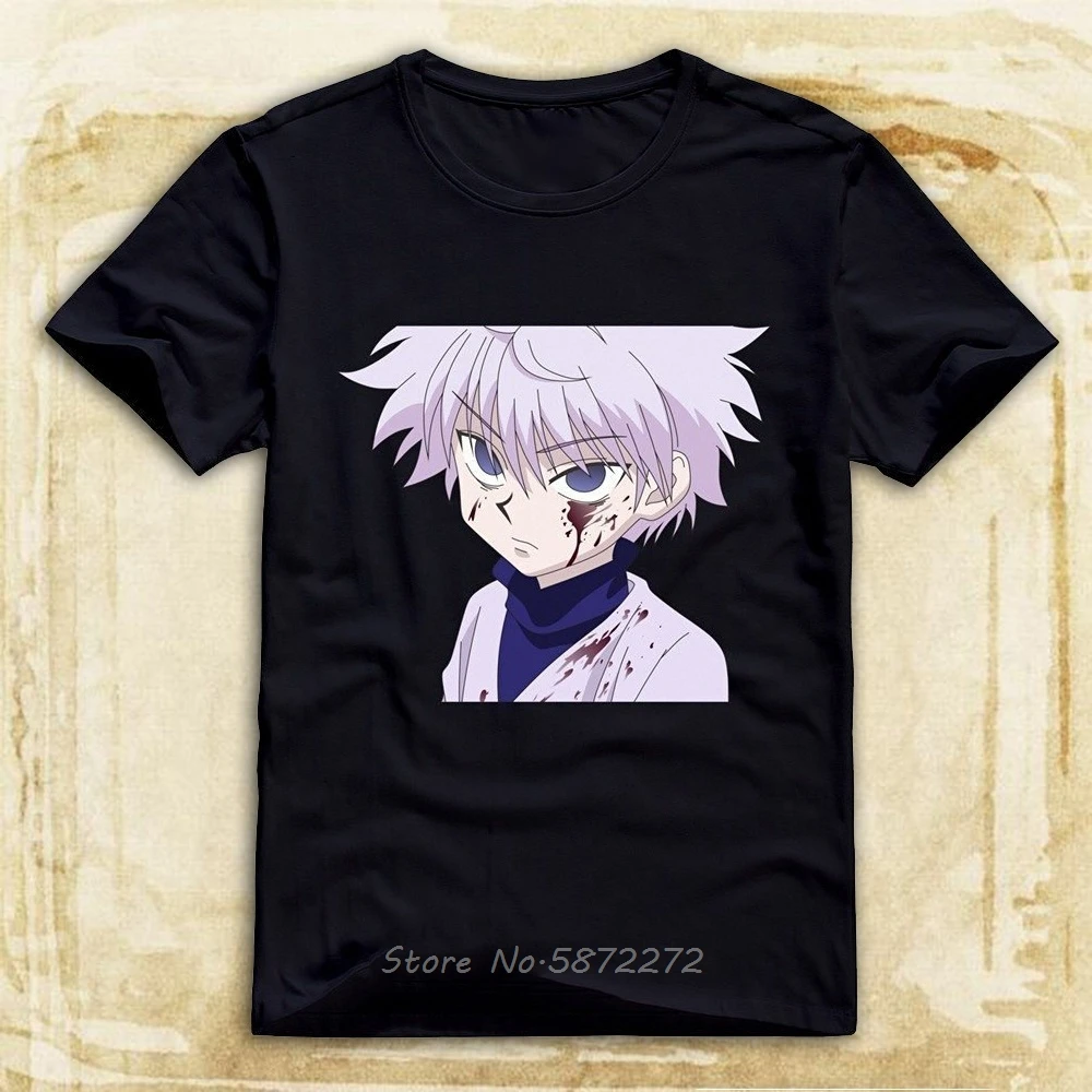 Мужская футболка Hunter X хоть круглым вырезом лидер топик детские топы футболки с