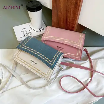 

Fashion Lattice Pattern PU Crossbody Handbag Women Hit Color Leather Purse Female Small Square Flap Travel Shoulder Messenger Ba