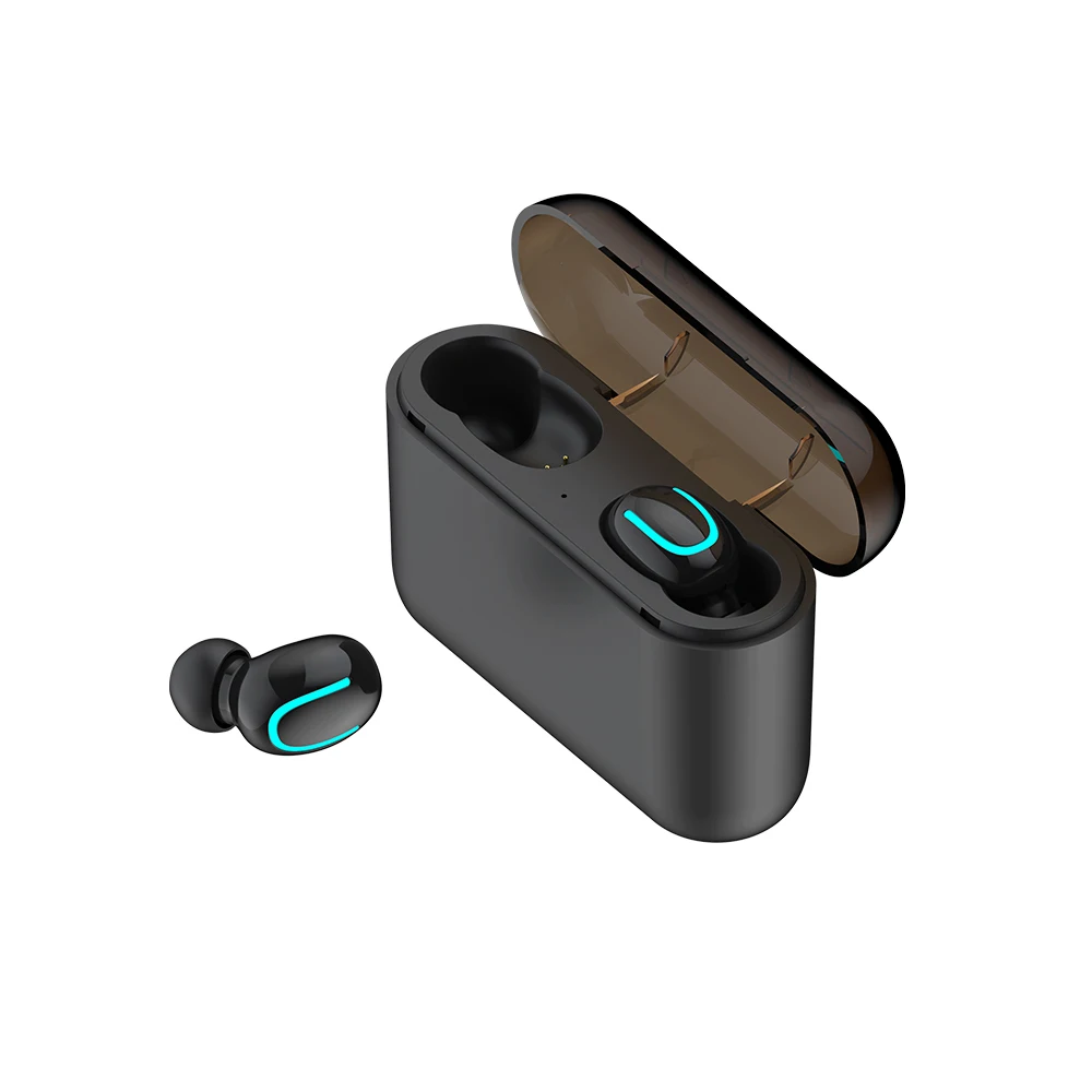 black Bluetooth 5,0 наушники TWS беспроводные наушники Blutooth наушники Handsfree спортивные наушники игровая гарнитура телефон PK HBQ - Цвет: black
