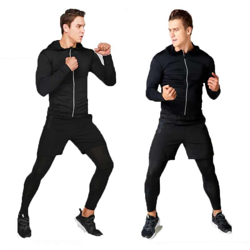 Fanceey 5 шт. спортивный мужской комплект костюм компрессионное нижнее белье для