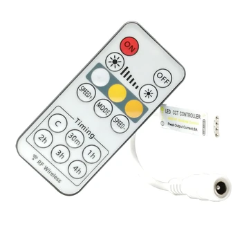 DC5-24V 16Key RF CCT 미니 스타일 Led 컨트롤러 무선 원격 4PIN 5050 RGBW 스트립 빛 기능 타이밍 속도 조정