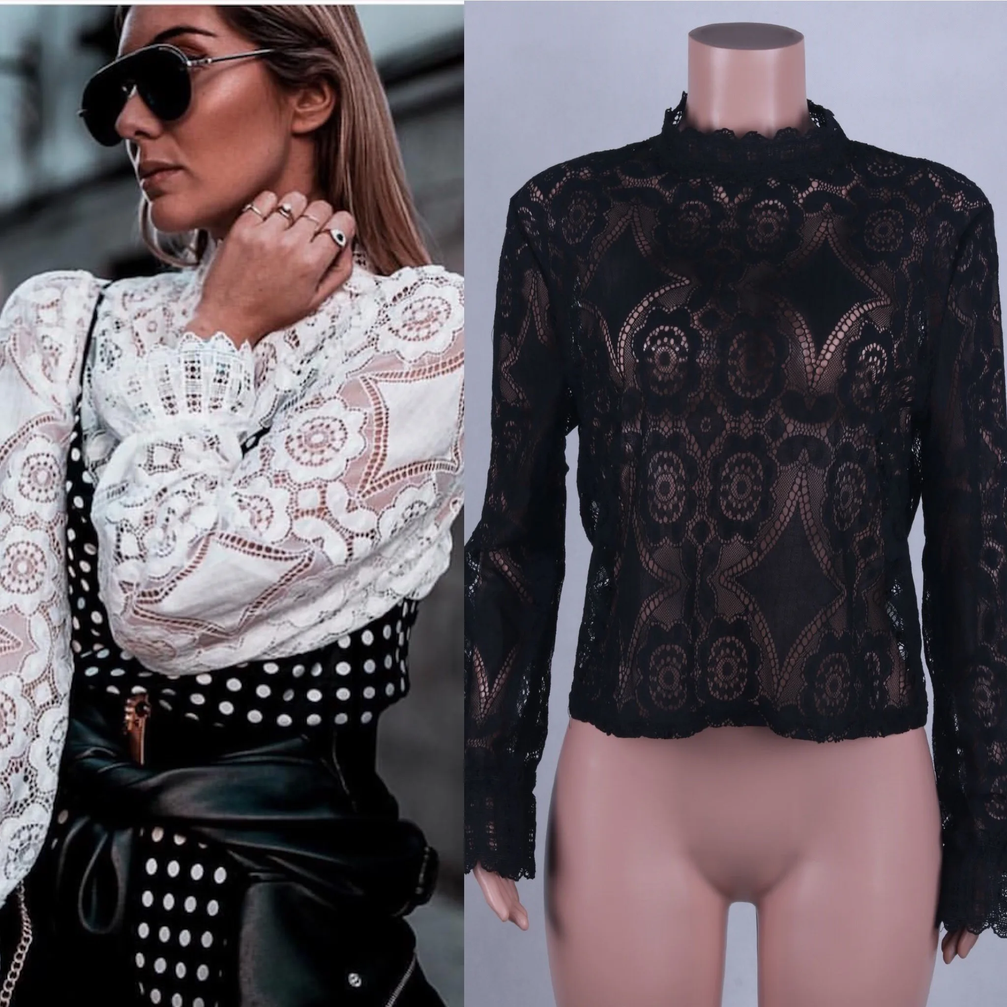 Фонарь рукав 2019 осенняя одежда женская элегантная Офисная Женская белая черная