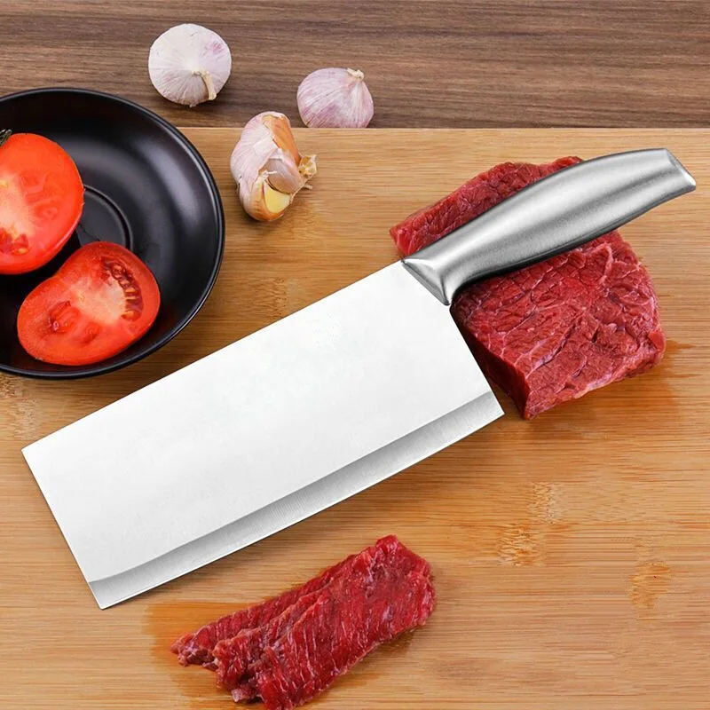 3Cr13 кухонный нож из нержавеющей стали, китайский нож для резки костей, нож для мясника, бесшовный нож для сварки из нержавеющей стали, инструменты для приготовления пищи