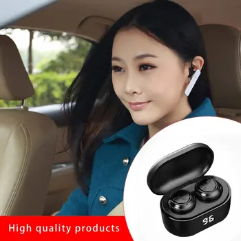 

A6 Wireless Earphone LED Power Display With Charging Station 5.0 Stereo Sports Earbuds Sports Headphones