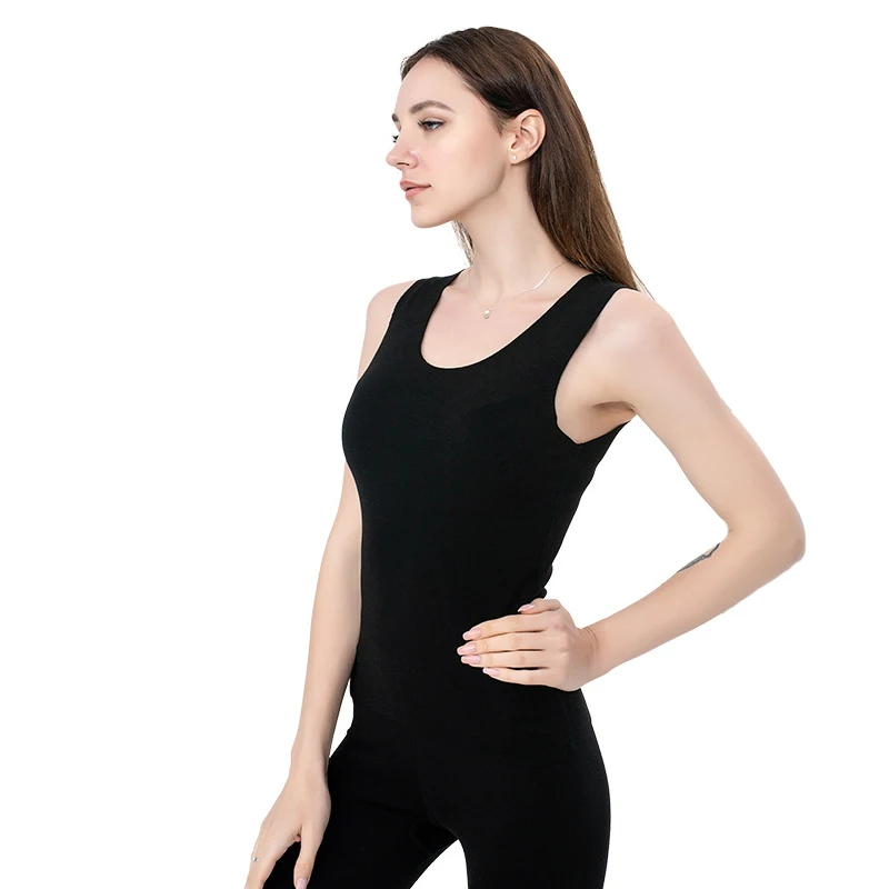 

Female Intimate Lingerie For Women Solid Colour Sleeveless Thermo Lingerie For Young Lady Soft Thermal Vest Plus Size 3XL