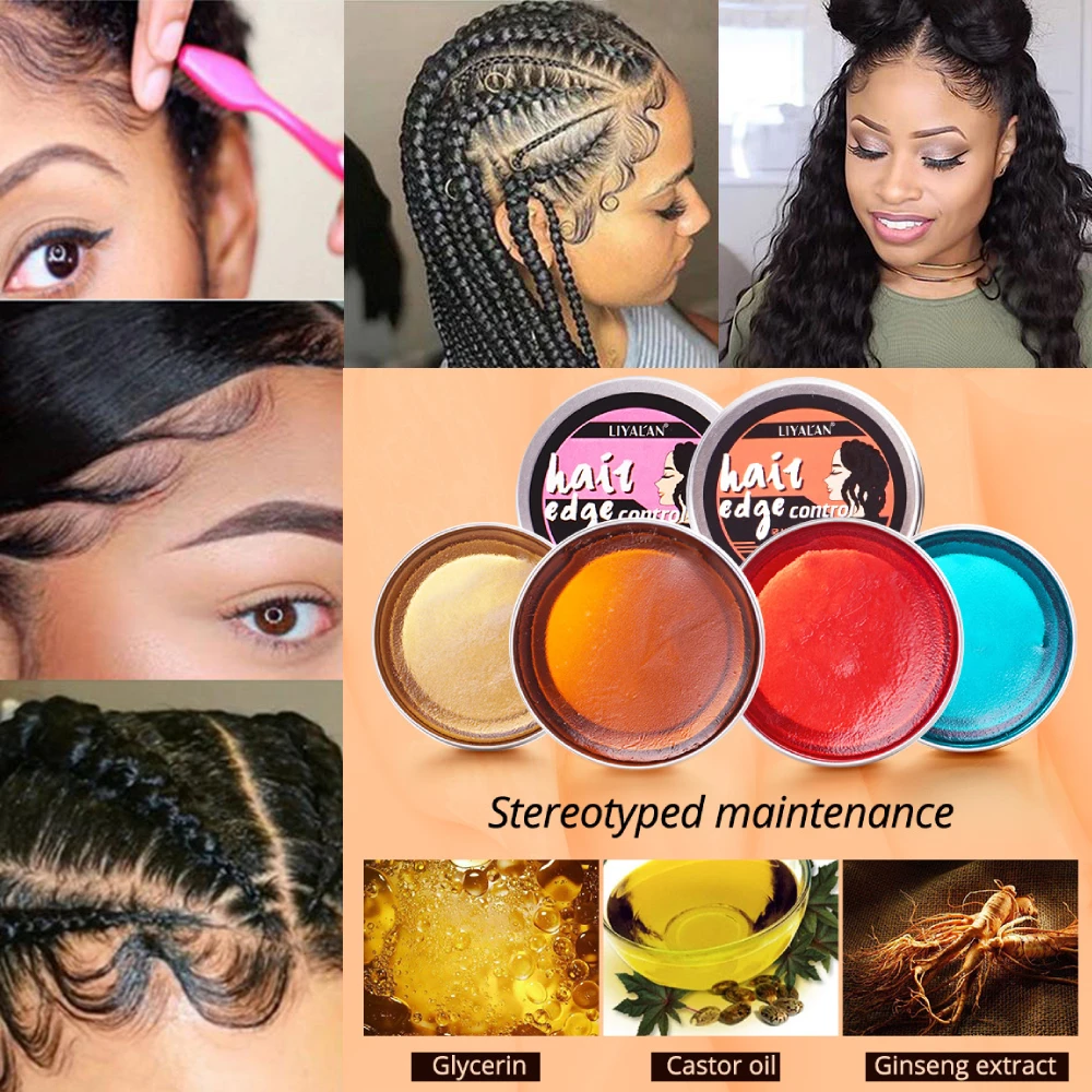 70g Strong Hold Styling Hair Wax Edge Control Braiding Hair Baby Hairantifrizz Finishing Cream