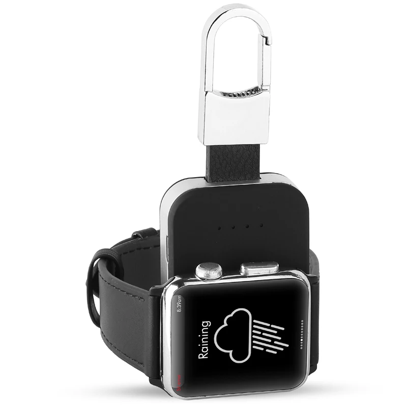 Внешний аккумулятор QI Беспроводное зарядное устройство для Apple Watch iWatch 1 2 3 4 Беспроводное зарядное устройство Внешний аккумулятор 950 мАч портативный внешний
