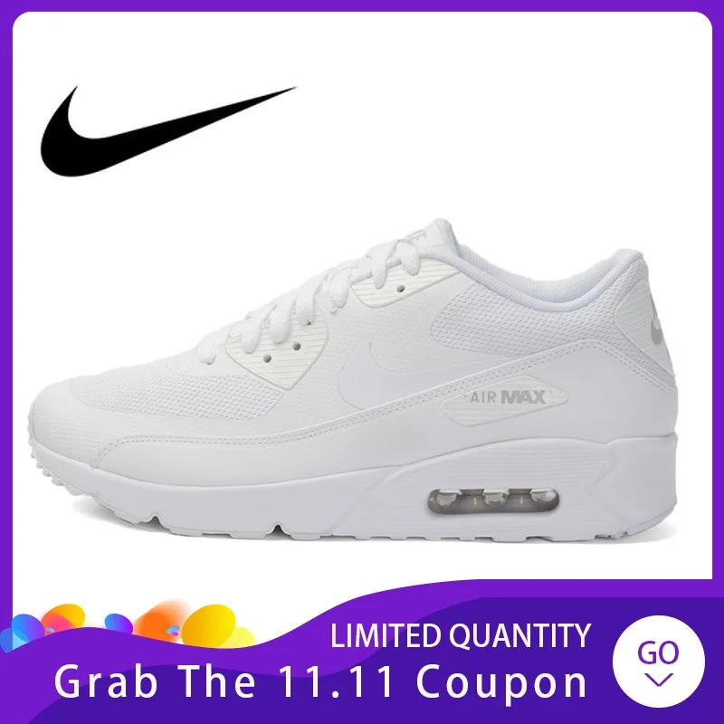 

NIKE AIR MAX 90 ULTRA 2.0 Original Men's Running Shoes White Classic Wear Resistant Outdoor Sneakers Jogging Footwear 875695-101