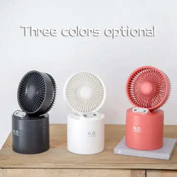 

2020 Hot USB Fan Flexible With Air Diffuser Adjustable Cooler Fan Handy Desk Desktop USB Cooling Mist Fan Humidifier
