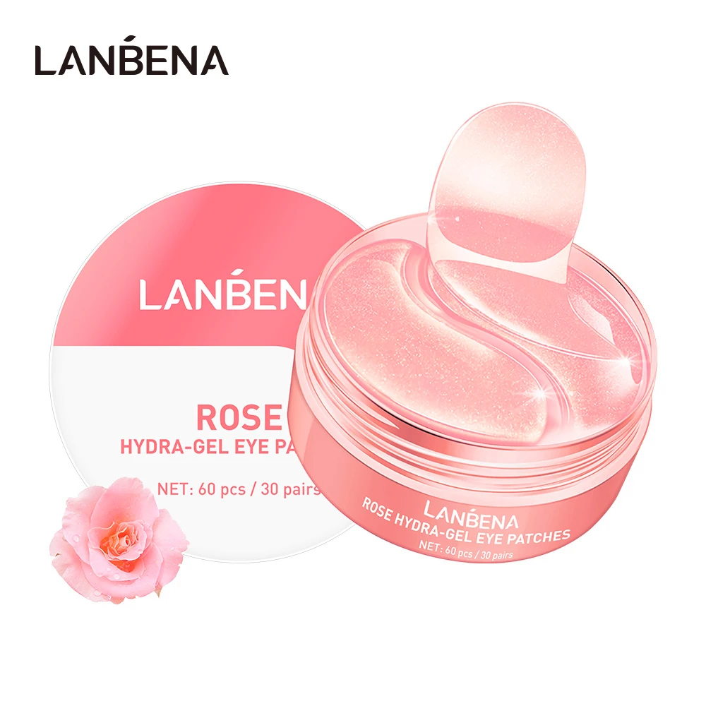 rose hydra gel eye mask lady collagen original nourish repair micro molecule brighten skin patches remove puffy eyes | Красота и