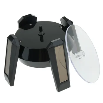 

Solar Powered Jewelry 360 Degree Rotating Plastic Display Rack with Light