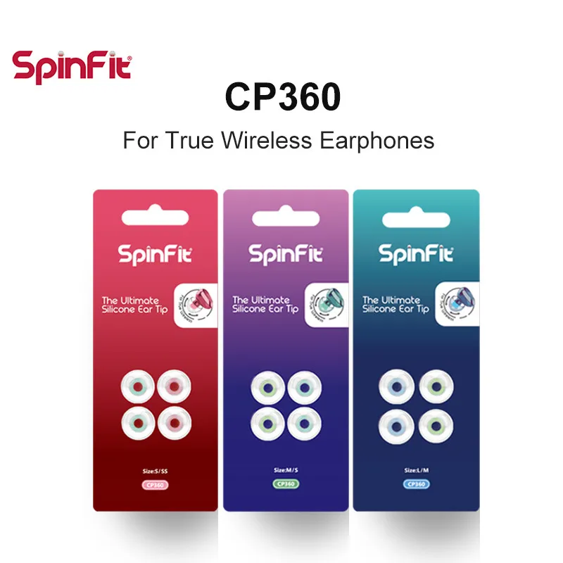 Оригинальные наушники SpinFit CP145 CP155 запатентованные силиконовые с поворотом на 360