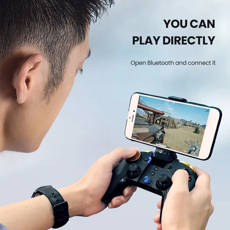 PUBG геймпад с мобильным телефоном держатель Беспроводной Bluetooth игровой контроллер, джойстик, геймпад для IPhone IPad ПК с ОС Windows