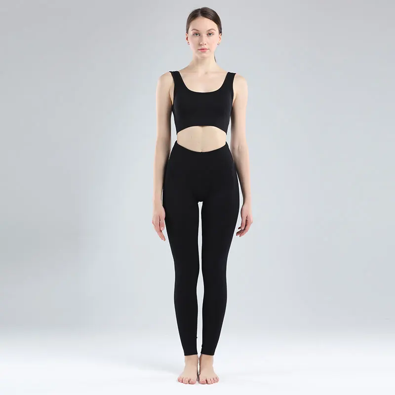 Seamless Leggings Women Gym Clothing Female High Waist Yoga Pants Tracksuit Women Fitness Clothing 2 Piece Set Long Sleeve Top