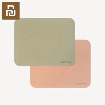 

Natural Oak Mouse Pad Mat Refreshing Skin-friendly Smooth Surface Anti-slip Waterproof Laptop Mousepad Easy Carry 21*26cm