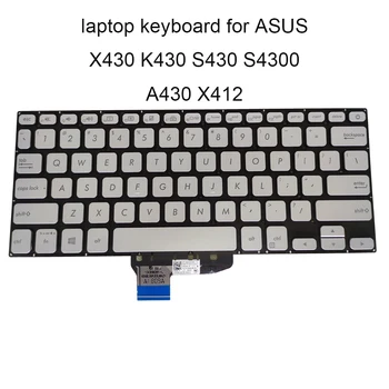 

US KR Backlit Keyboard for ASUS Vivobook 14s X430 UN K430 X412 English Korean silver KB 0KNB0 260AUS00 260AKO00 Screw set best